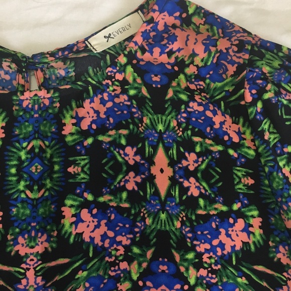 Anthropologie Everly Floral Blouse Top - Picture 2 of 2